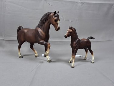Breyer JC Penney Family Arabian Foal 1982 and Stallion 1983