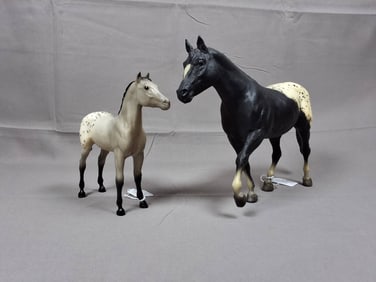 Breyer Appaloosa Stock Horse Mare #233 and Foal #234 Figures