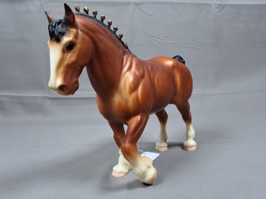 Breyer Matte Bay Clydesdale Stallion #80 - Blue Ribbon