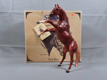 Peter Stone Rearing Horse Sorel #9675 with Box