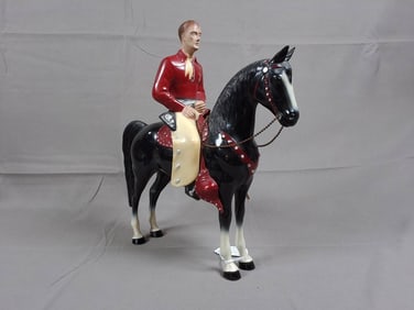 Hartland Champ Cowboy with Black Horse
