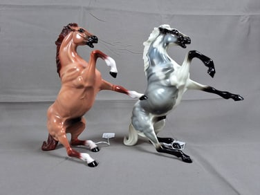 Hartland 9 inch Red Dun and Blue Roan Mustang Paola Horses