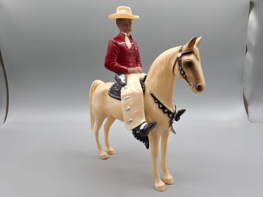 Hartland Champ Cowboy and White Horse Figure Set