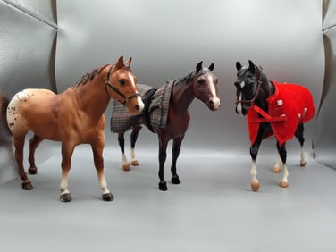 3 Breyer Horses - Appaloosa Gelding #97, Family Stallion #859 & Joe Patchen #836
