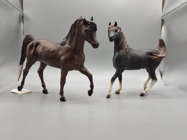 Breyer Models Rana #863 and Hyksos #832 Arabian Stallions