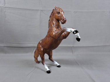 Breyer #931 King, The Fighting Stallion in Woodgrain with Painted Details