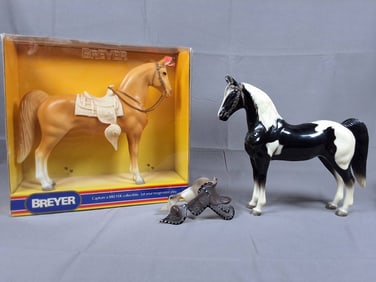 Breyer Models #57 and #55 Western Horses with Optional Accessories