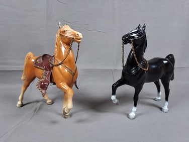 2 Breyer Fury Prancers  -  ? Palomino #P43 & Fury #27
