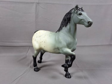 Breyer #94SM Belgian 1986-1987 - Smoke Blue Grey Semi-Leopard Blanket Appaloosa
