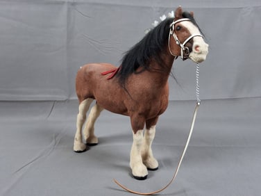 Breyer #83FLK Flocked Bay Clydesdale 1983-84