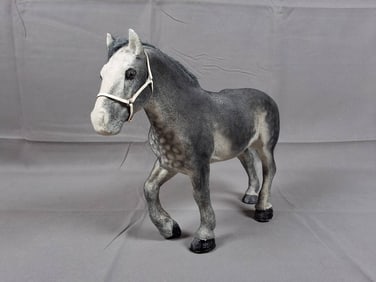 Breyer Flocked Grey Dapple Model Horse