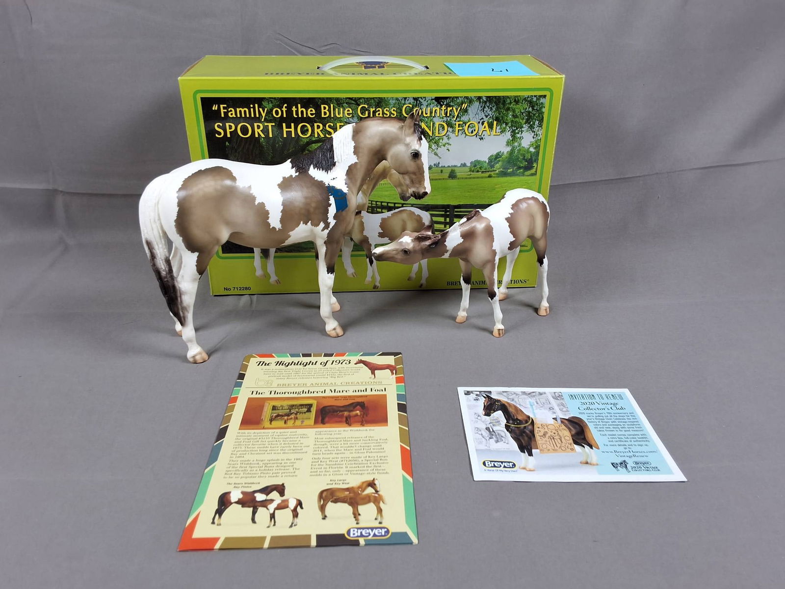 Breyer #712280 Lillian and Molly 2019  -  Dappled Grulla Pinto (1 of 12)