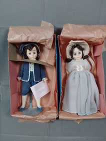 2 Madame Alexander Dolls Blue Boy 1345 and Pinkie 1350
