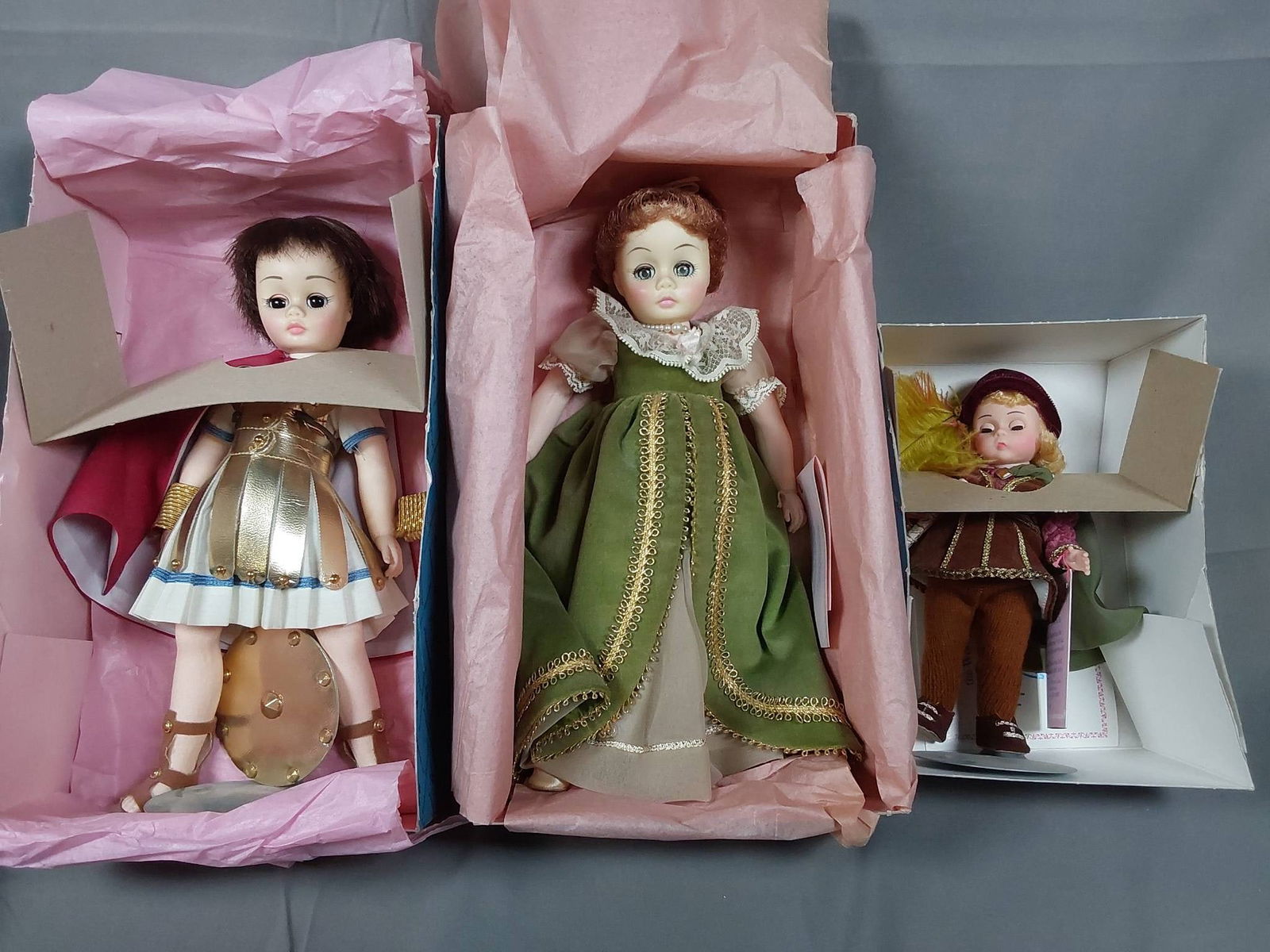 3 Madame Alexander Dolls  -  Marc Antony 1310 Lady Hamilton 1338 Christopher Columbus 328 (1 of 9)