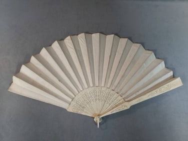 Antique Silk Fan -Kirby Beard and Co