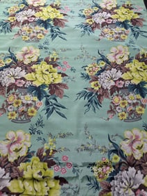 Vintage Fabric - Basket Pattern
