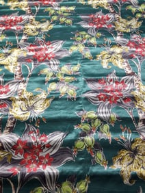 Vintage Fabric - Lilies and Pods