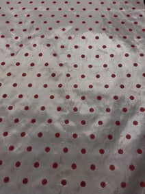Vintage Fabric - Fuzzy Red Dots