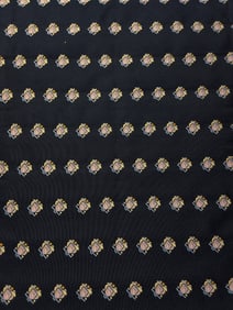 Vintage Silk Fabric - Coat of Arms