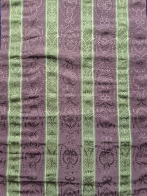 Vintage Fabric - Plum and Olive Green