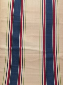 Vintage Cotton Fabric - Striped Pattern