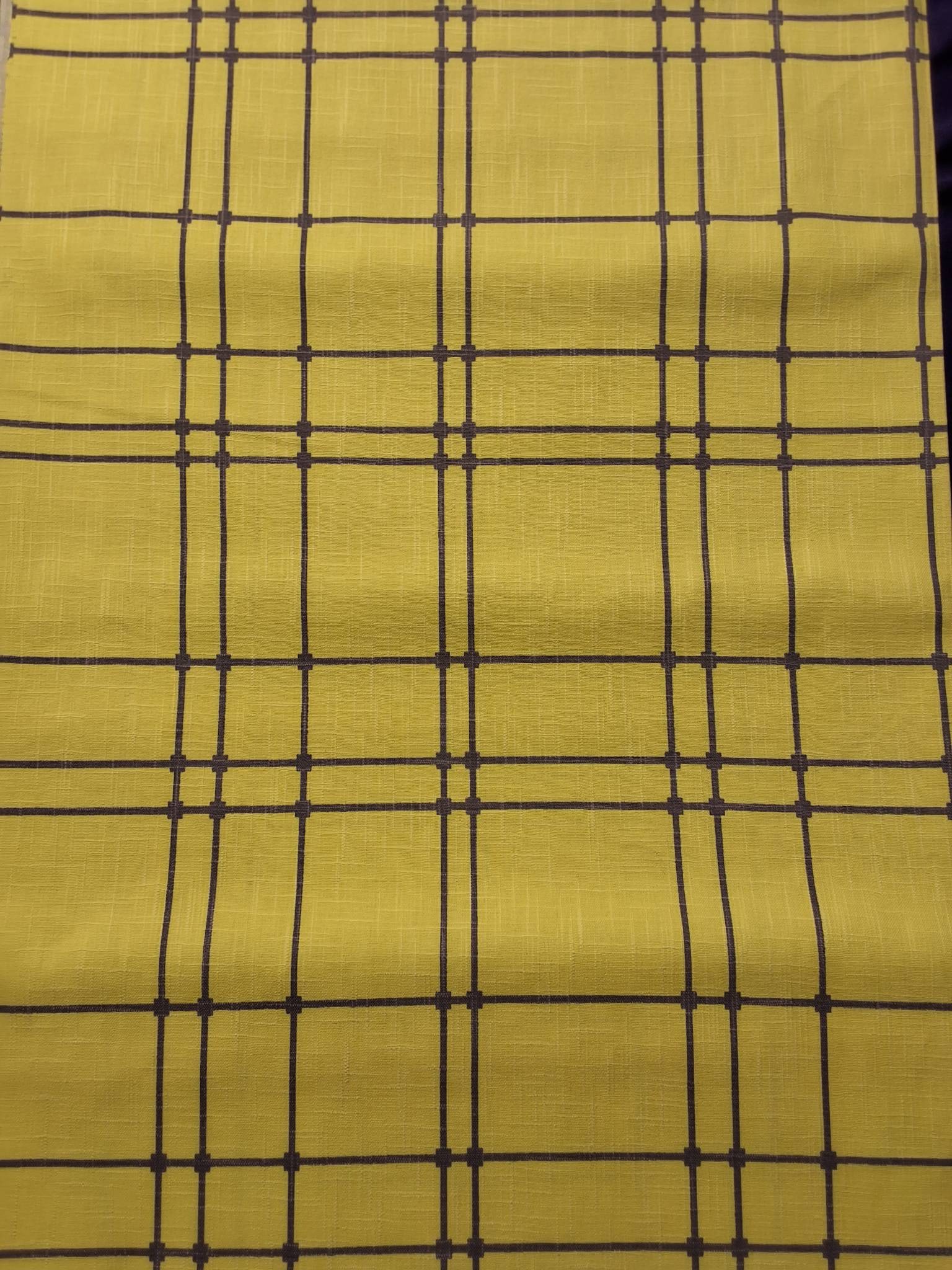 Vintage Cotton Fabric  -  Pastel Yellow (1 of 4)
