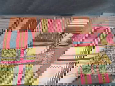 Mixed Fabric - Assorted Stripes and Patterns