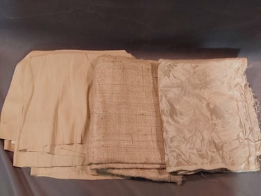 Vintage Fabrics - Linen, Wool, and Silk Blend