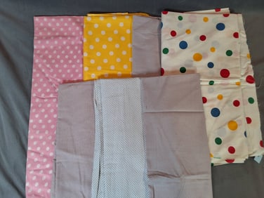 Vintage Cotton Fabric - Polka Dots