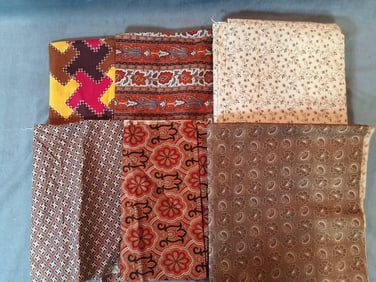 Antique Cotton Fabric - South Asian Patterns