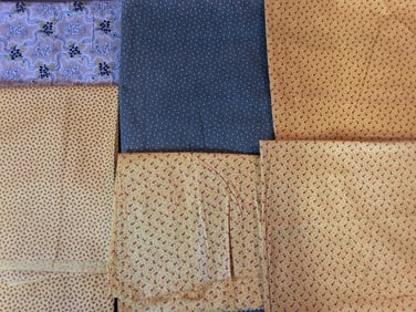 Antique Cotton Fabric - Florals and Geometrics