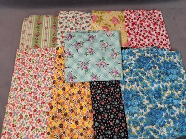 Vintage Cotton Fabric - Florals
