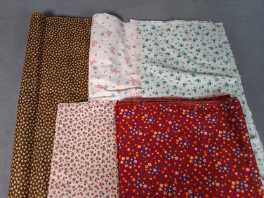 Vintage Cotton Fabric - Florals