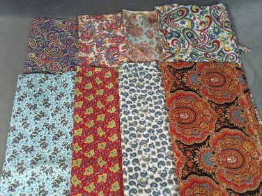 Vintage Cotton Fabric - Paisleys