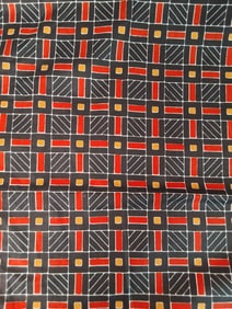Vintage Cotton Fabric - Bloomcraft Squares