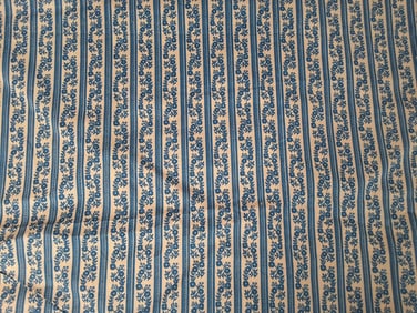 Vintage Cotton Fabric - Blues