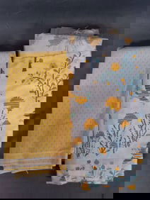 Vintage Cotton Fabric - Vibrant Yellows