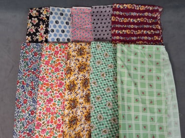 Vintage Cotton Fabric - Various Prints 10 lbs
