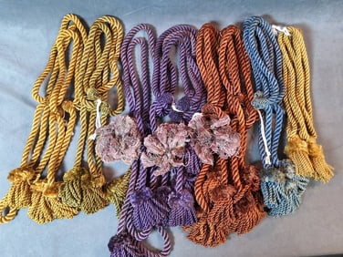 Vintage Curtain Tie Backs, Swags and Tassels