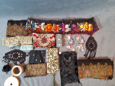 Vintage Embroidered Trim Collection