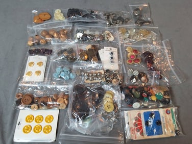 Assorted Decorative Buttons Collection