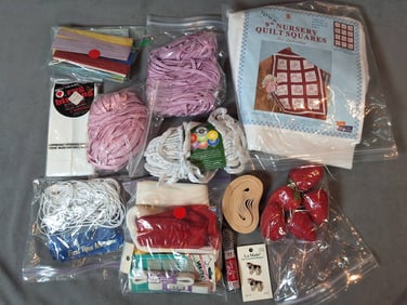 Assorted Sewing and Craft Supplies