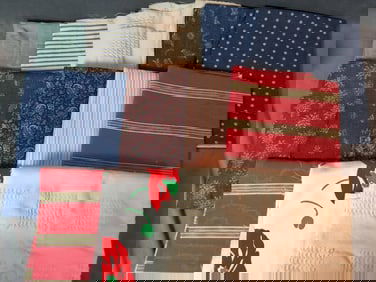 Vintage Cotton Fabric - Assorted Fabric 10 lbs