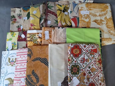 Vintage Cotton Fabric Lot 10 lbs
