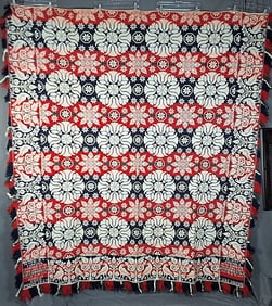 1847 Figure and Fancy Coverlet - Luzerne, PA