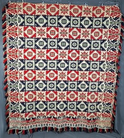 1850 Figure and Fancy Coverlet - Luzerne, PA