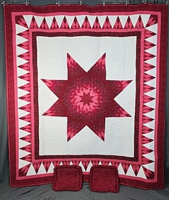 2002 Amish Shirley Shenk Star Quilt