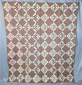 Antique c1880 Basket Quilt
