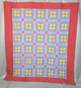 Antique c1880 Grandmothers Pride Quilt