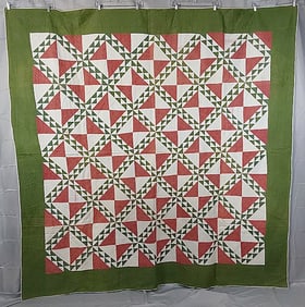 Antique c1890 Linton Quilt